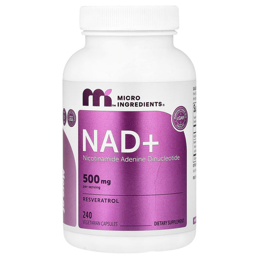 Micro Ingredients, NAD+, 240 Vegetarian Capsules