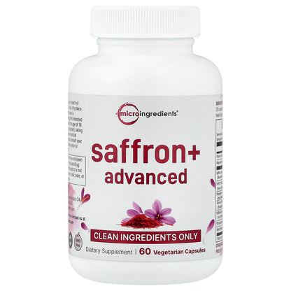 Micro Ingredients, Saffron+ Advanced, 60 Vegetarian Capsules