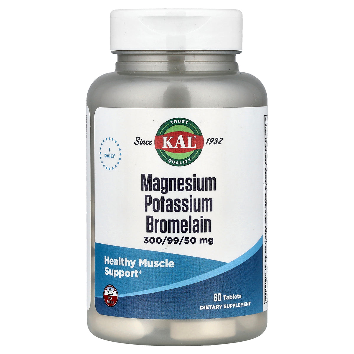 KAL, Magnesium Potassium Bromelain, 60 Tablets
