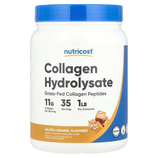 Nutricost, Collagen Hydrolysate, Salted Caramel, 16.2 oz (454 g)