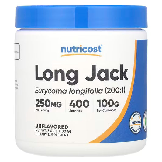 Nutricost, Long Jack, Unflavored, 3.6 oz (100 g)