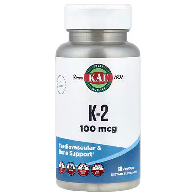 KAL, K-2, 100 mcg, 60 VegCaps