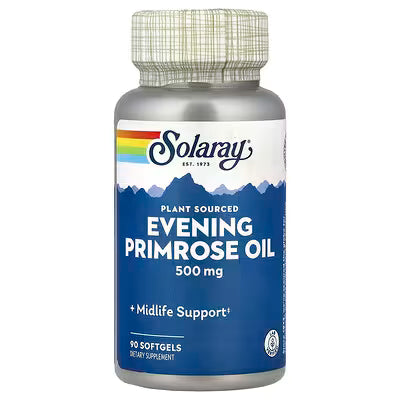 Solaray, Plant Sourced Evening Primrose Oil, 500 mg, 90 Softgels