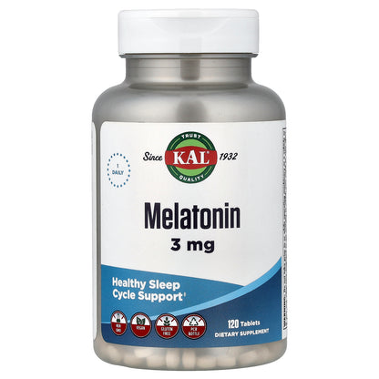 KAL, Melatonin, 120 Tablets