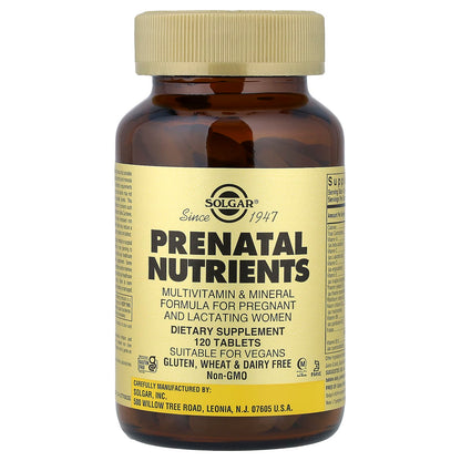 Solgar, Prenatal Nutrients, 120 Tablets