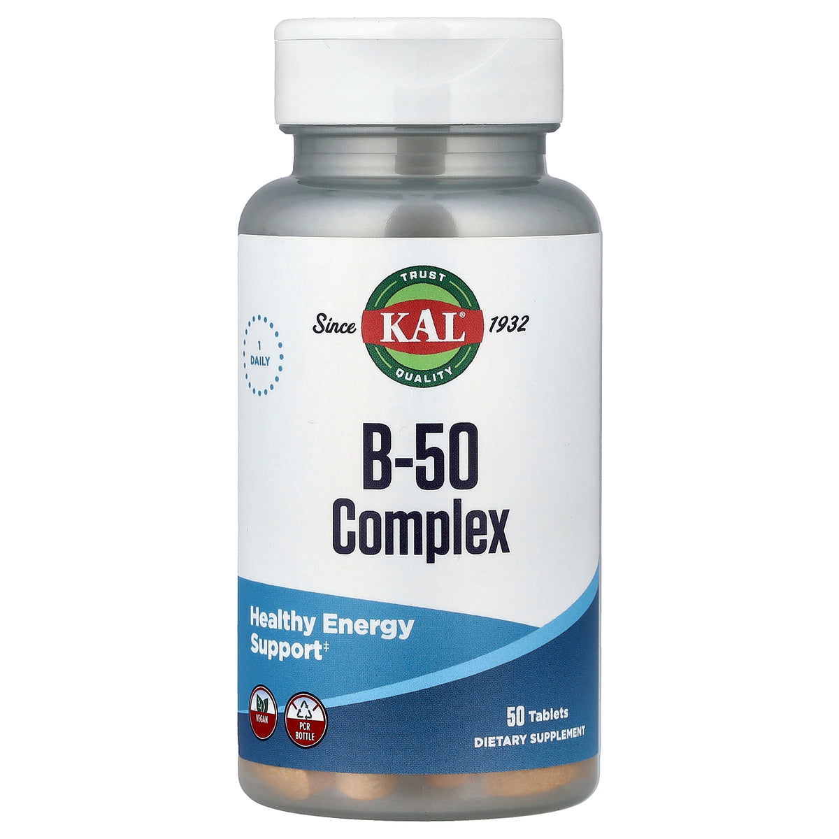 KAL, B-50 Complex, 50 Tablets
