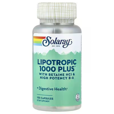 Solaray, Lipotropic 1000 Plus™, 100 Capsules