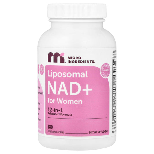 Micro Ingredients, Liposomal NAD+ For Women, 180 Vegetarian Capsules