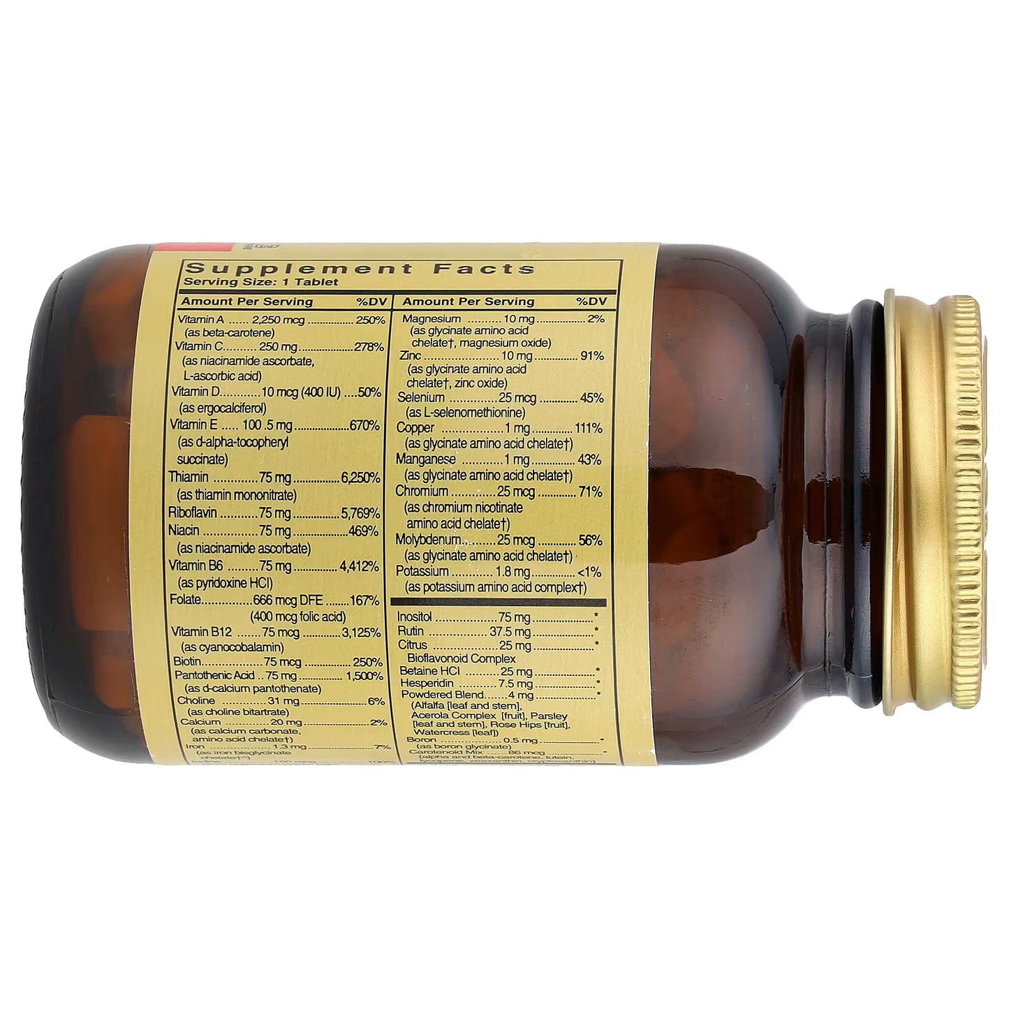 Solgar, Formula V™ VM-75®, 60 Tablets