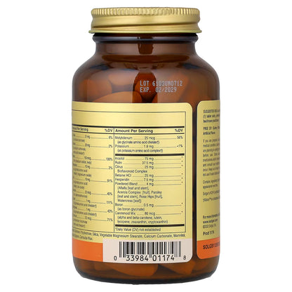 Solgar, Formula V™ VM-75®, Multiple Vitamins with Chelated Minerals, Iron-Free, 90 Tablets