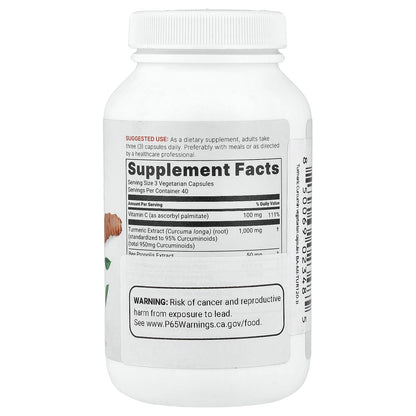 Micro Ingredients, Pure Turmeric Curcumin 95, 120 Vegetarian Capsules