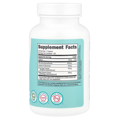 Nutricost, Women, DIM With Calcium D-Glucarate & Dong Quai, 120 Capsules