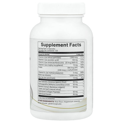 Micro Ingredients, Hair Vitamins Complex, 240 Capsules