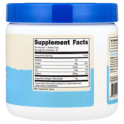 Nutricost, Grass-Fed Collagen Peptides, Unflavored, 4 oz (113 g)