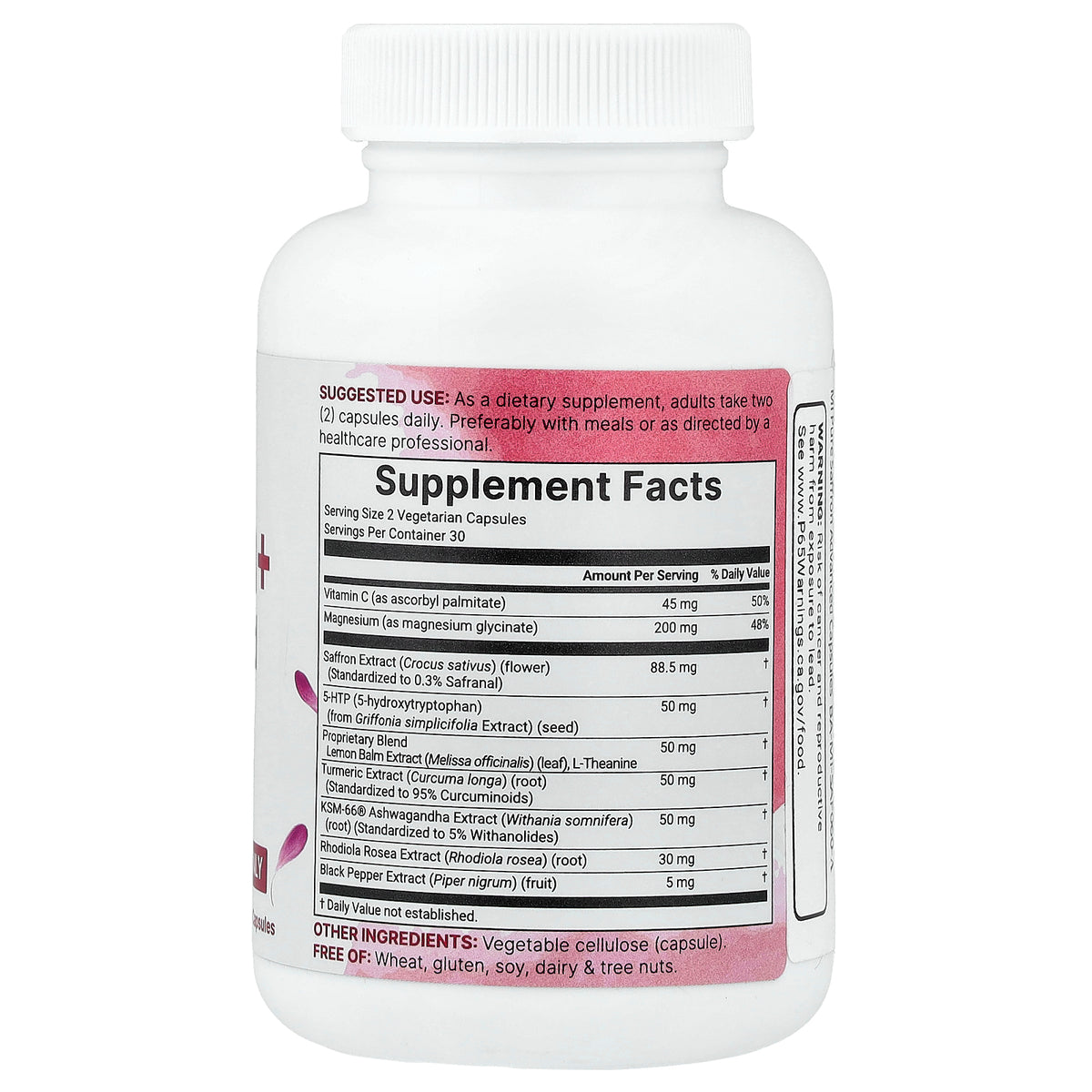 Micro Ingredients, Saffron+ Advanced, 60 Vegetarian Capsules