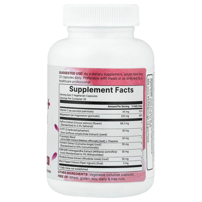 Micro Ingredients, Saffron+ Advanced, 60 Vegetarian Capsules