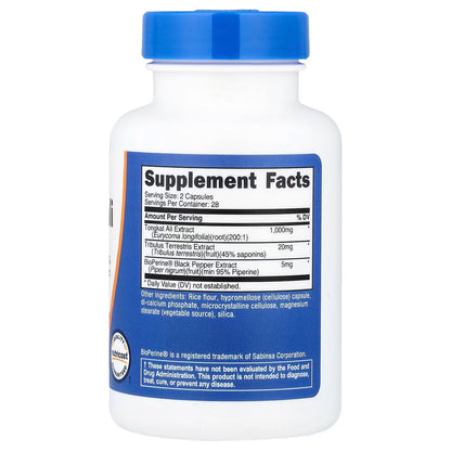 Nutricost, Tongkat Ali, 56 Capsules