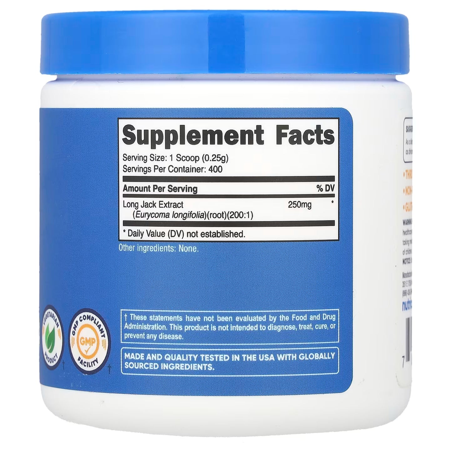 Nutricost, Long Jack, Unflavored, 3.6 oz (100 g)