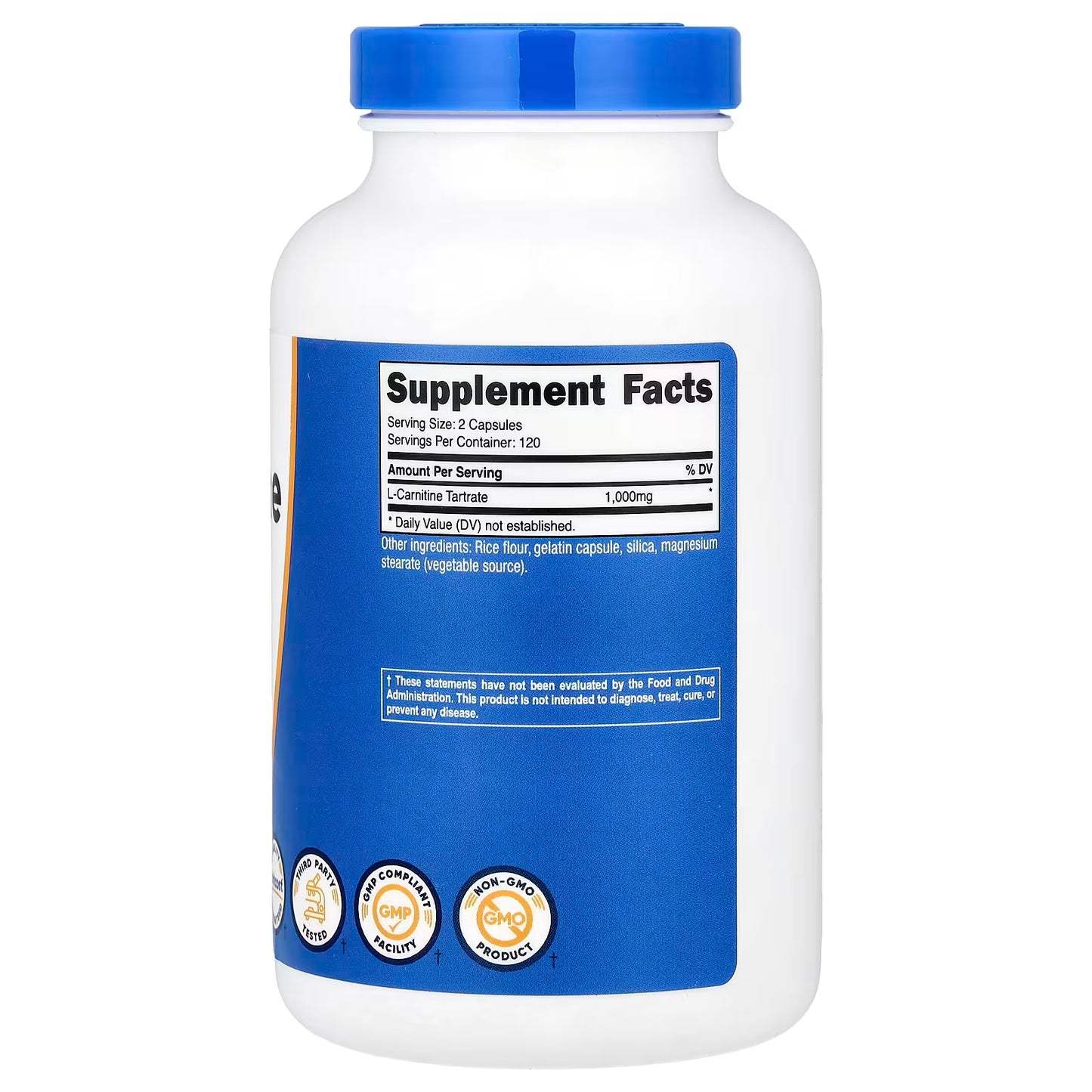 Nutricost, L-Carnitine Tartrate, 240 Capsules (500 mg per Capsule)