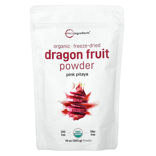 Micro Ingredients, Organic Dragon Fruit Powder, Freeze-Dried, 10 oz (283 g)