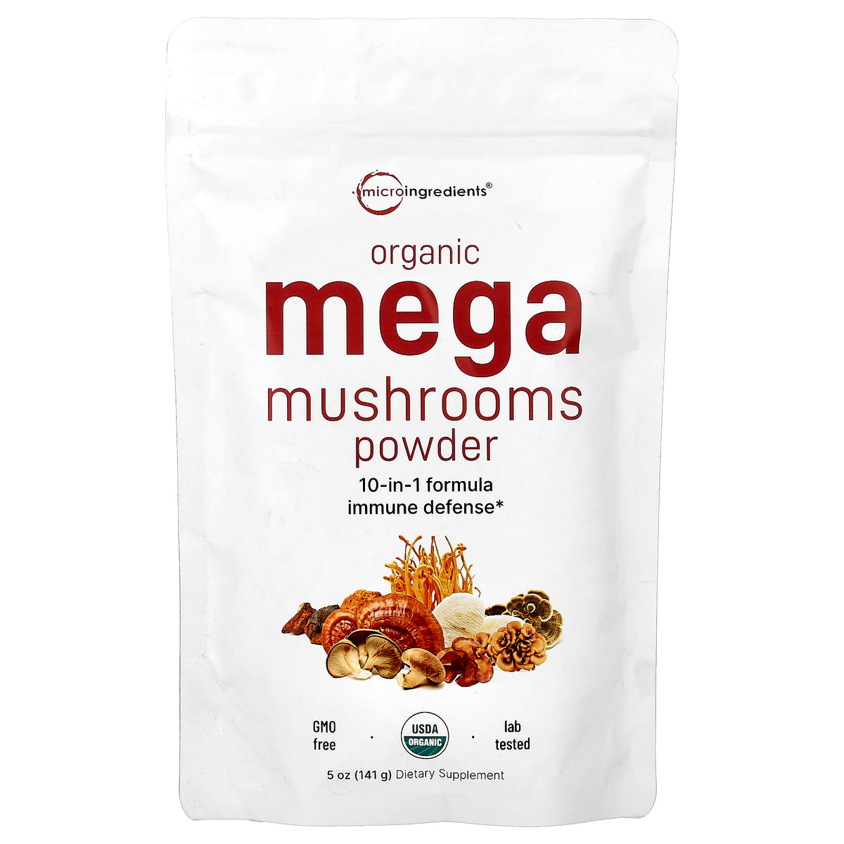 Micro Ingredients, Organic Mega Mushrooms Powder, 5 oz (141 g)
