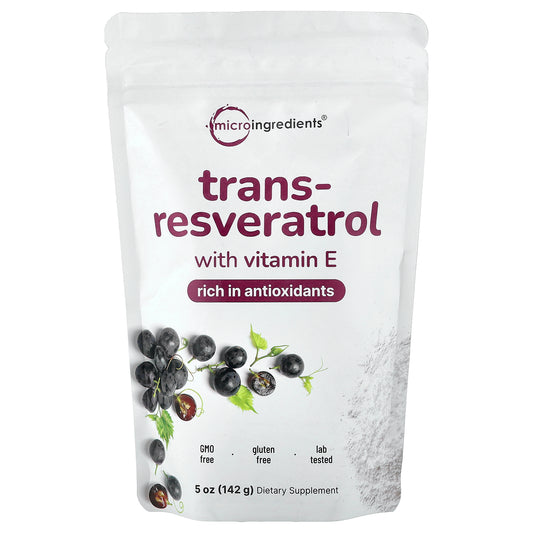 Micro Ingredients, Trans-Resveratrol with Vitamin E, 5 oz (142 g)