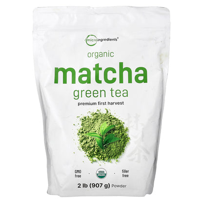 Micro Ingredients, Organic Matcha Green Tea Powder, 2 lb (907 g)