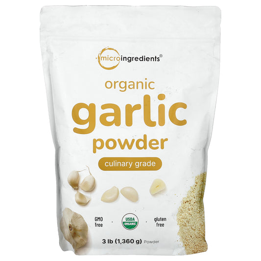 Micro Ingredients, Organic Garlic Powder, 3 lb (1,360 g)