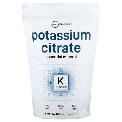 Micro Ingredients, Potassium Citrate, 2.2 lb (1 kg)