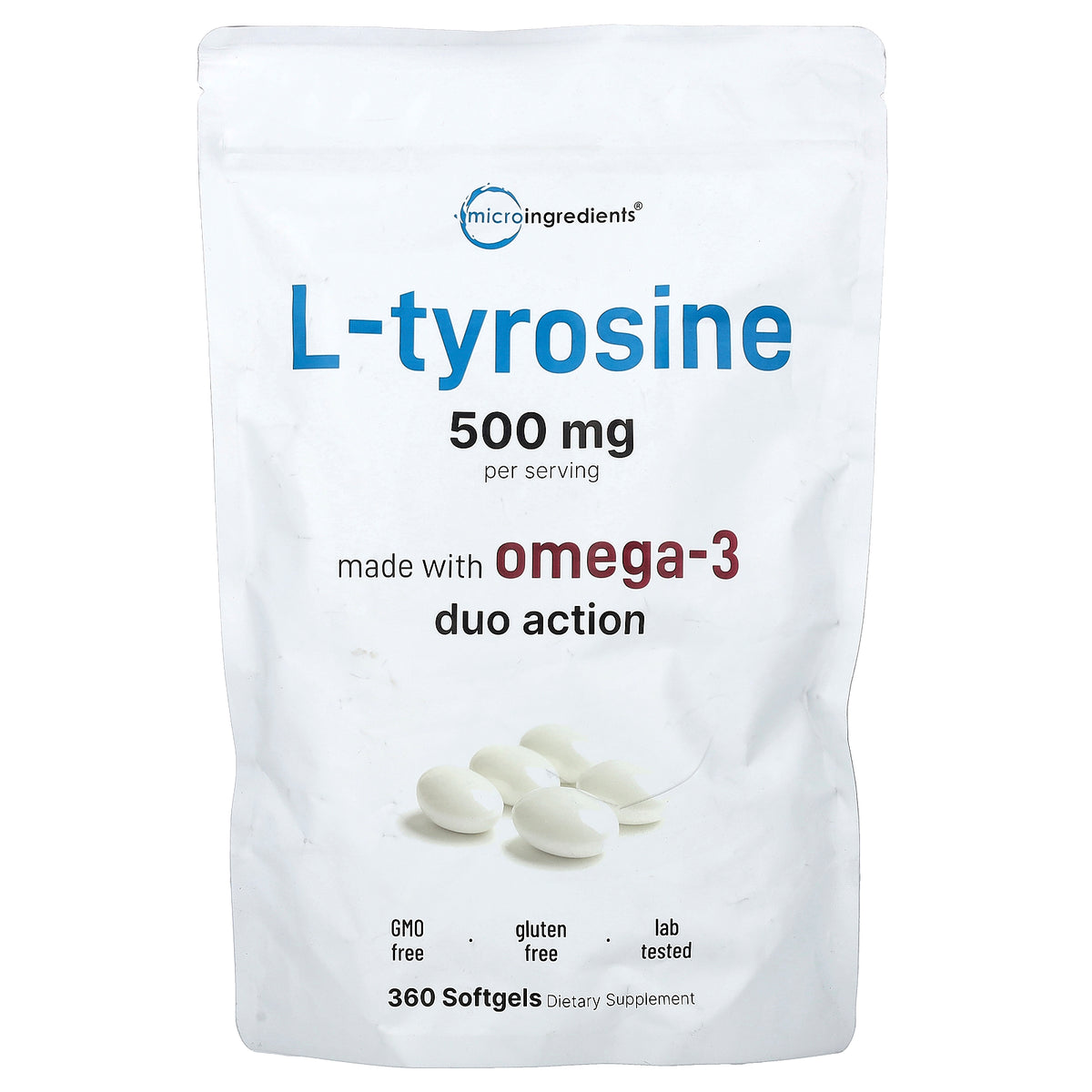 Micro Ingredients, L-Tyrosine, 360 Softgels