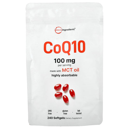 Micro Ingredients, CoQ10, 240 Softgels (50 mg per Softgel)