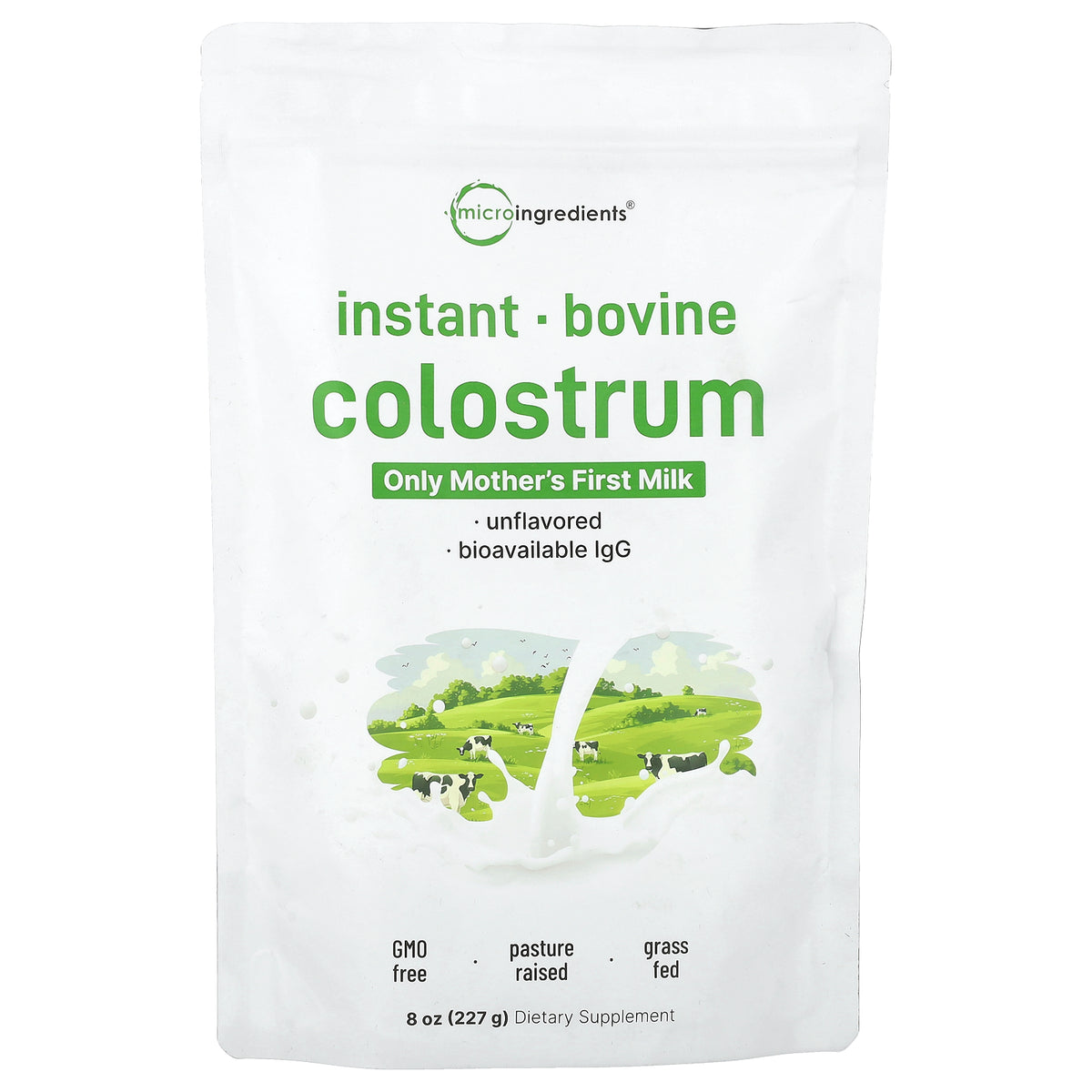 Micro Ingredients, Instant Bovine Colostrum, Unflavored, 8 oz (227 g)