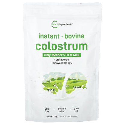 Micro Ingredients, Instant Bovine Colostrum, Unflavored, 8 oz (227 g)