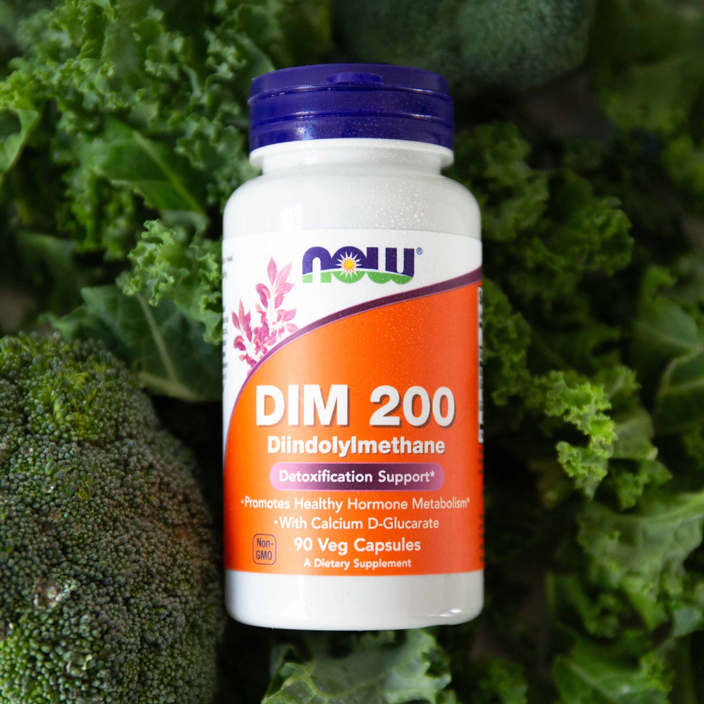 NOW Supplements, DIM 200 with Calcium D-Glucarate, 90 Veg Caps