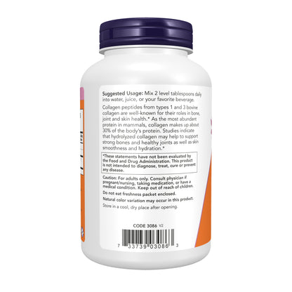 NOW Supplements, Collagen Peptides Powder, Joint and Bone Health*, 8 oz
