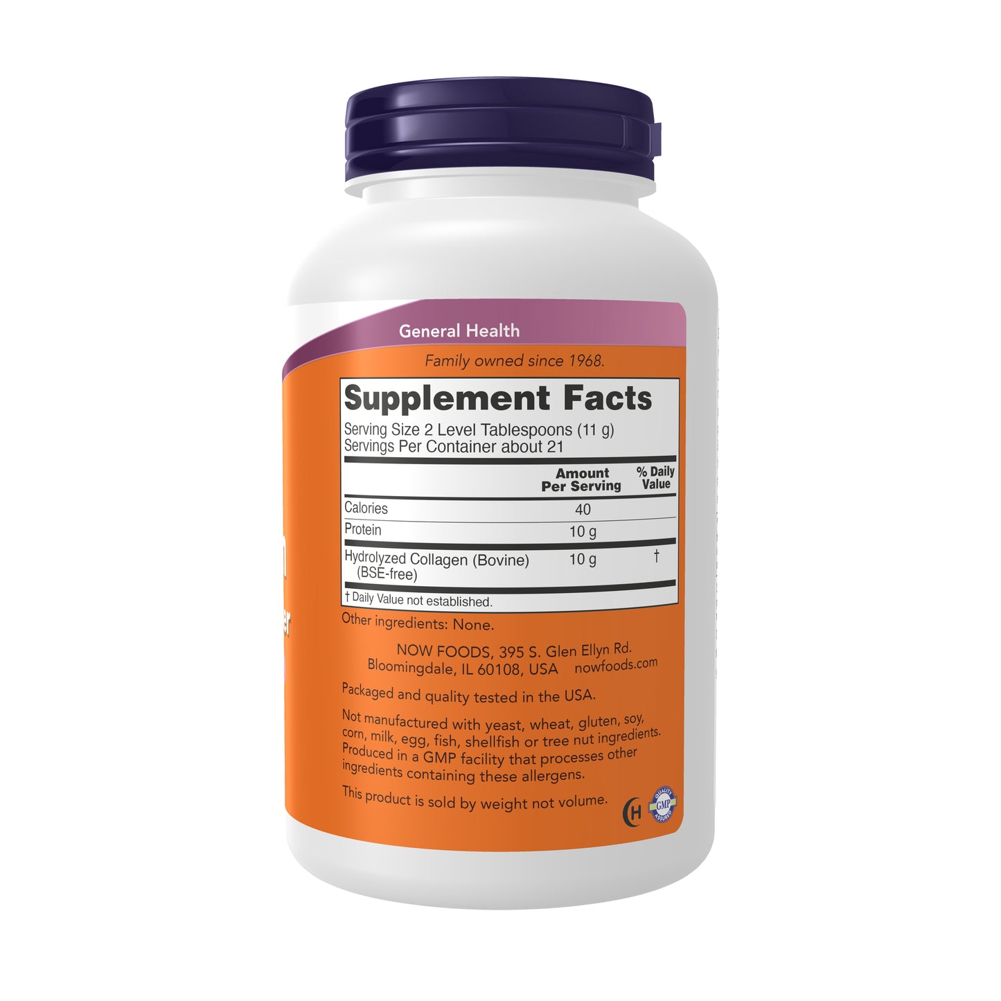 NOW Supplements, Collagen Peptides Powder, Joint and Bone Health*, 8 oz