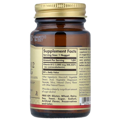 Solgar, Megasorb, Vitamin B12, 5,000 mcg, 30 Nuggets