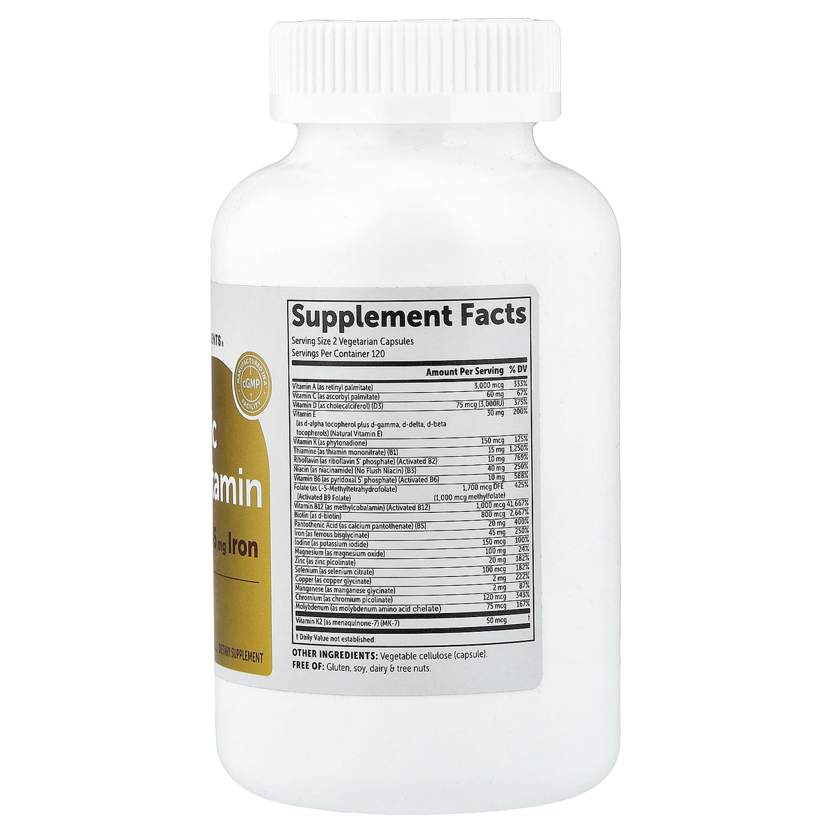 Micro Ingredients, Bariatric Multivitamin, 240 Vegetarian Capsules