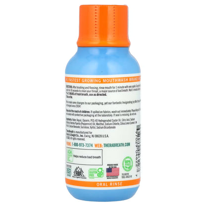 TheraBreath, Fresh Breath Oral Rinse, Invigorating Icy Mint, 3 fl oz (88.7 ml)
