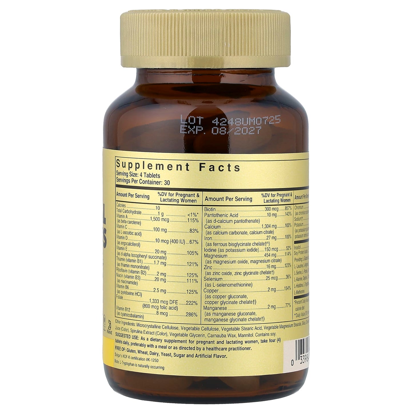 Solgar, Prenatal Nutrients, 120 Tablets