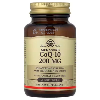 Solgar, Megasorb CoQ-10, 200 mg, 60 Softgels