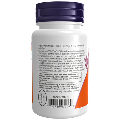 NOW Supplements, CoQ10 (Coenzyme Q10) 100 mg, Pharmaceutical Grade, Cardiovascular Health*, 50 Softgels