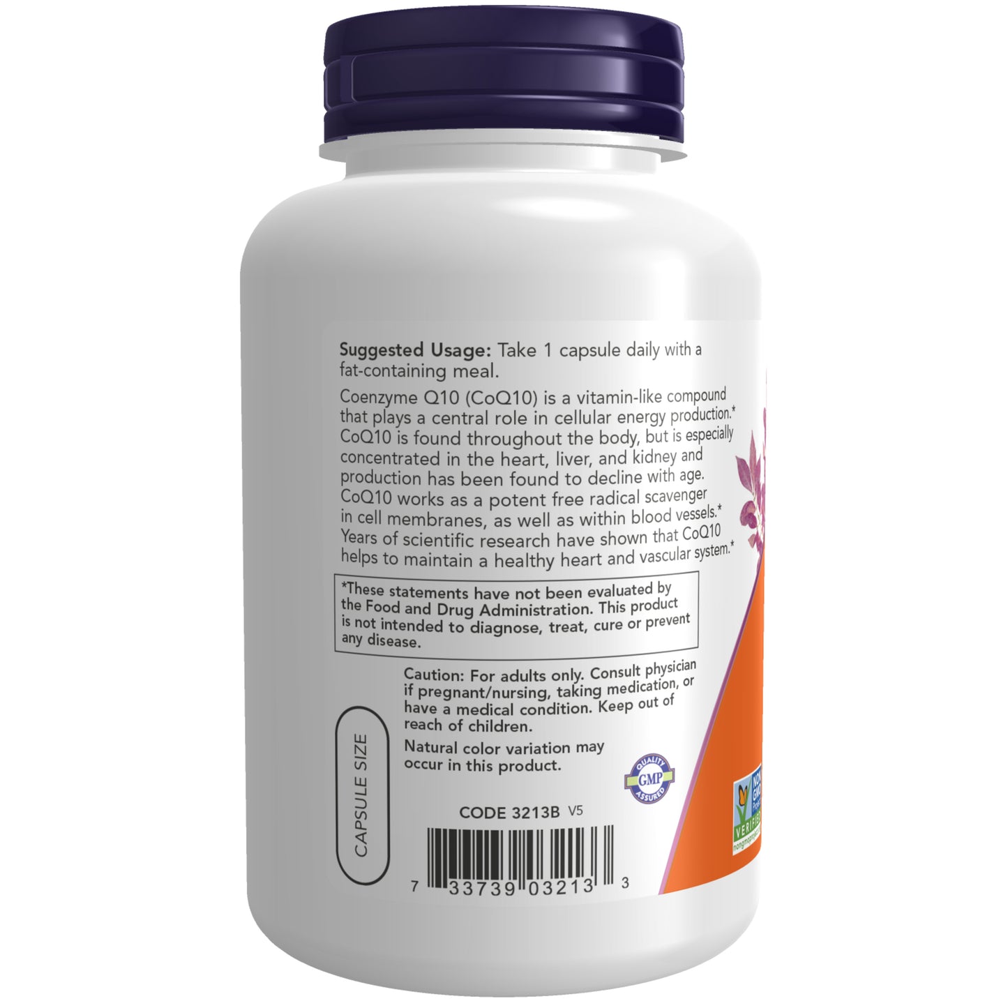 NOW Supplements, CoQ10 100 mg with Hawthorn Berry, Pharmaceutical Grade, All-Trans Form produced by Fermentation, 180 Veg Capsules