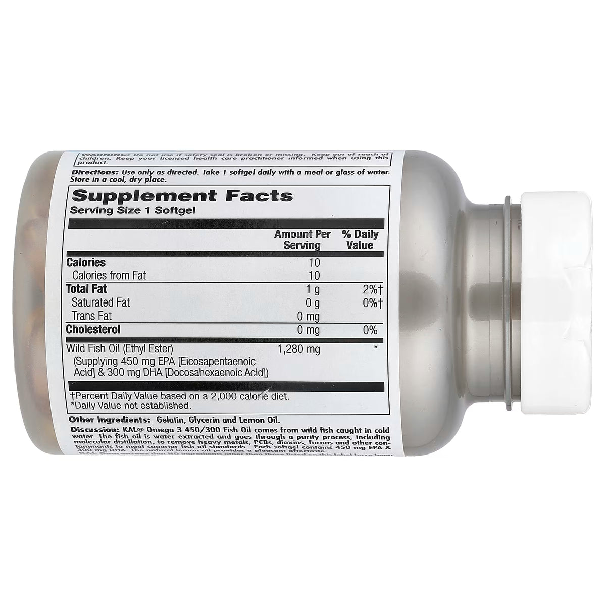 KAL, Omega 3 450/300, 60 Softgels (1,280 mg per Softgel)