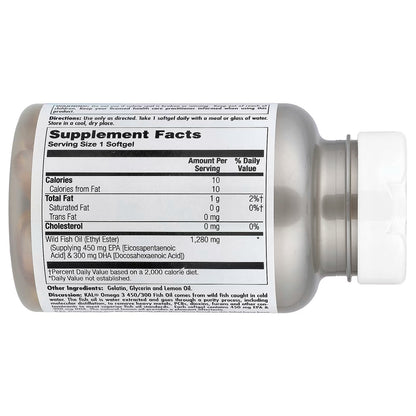 KAL, Omega 3 450/300, 60 Softgels (1,280 mg per Softgel)