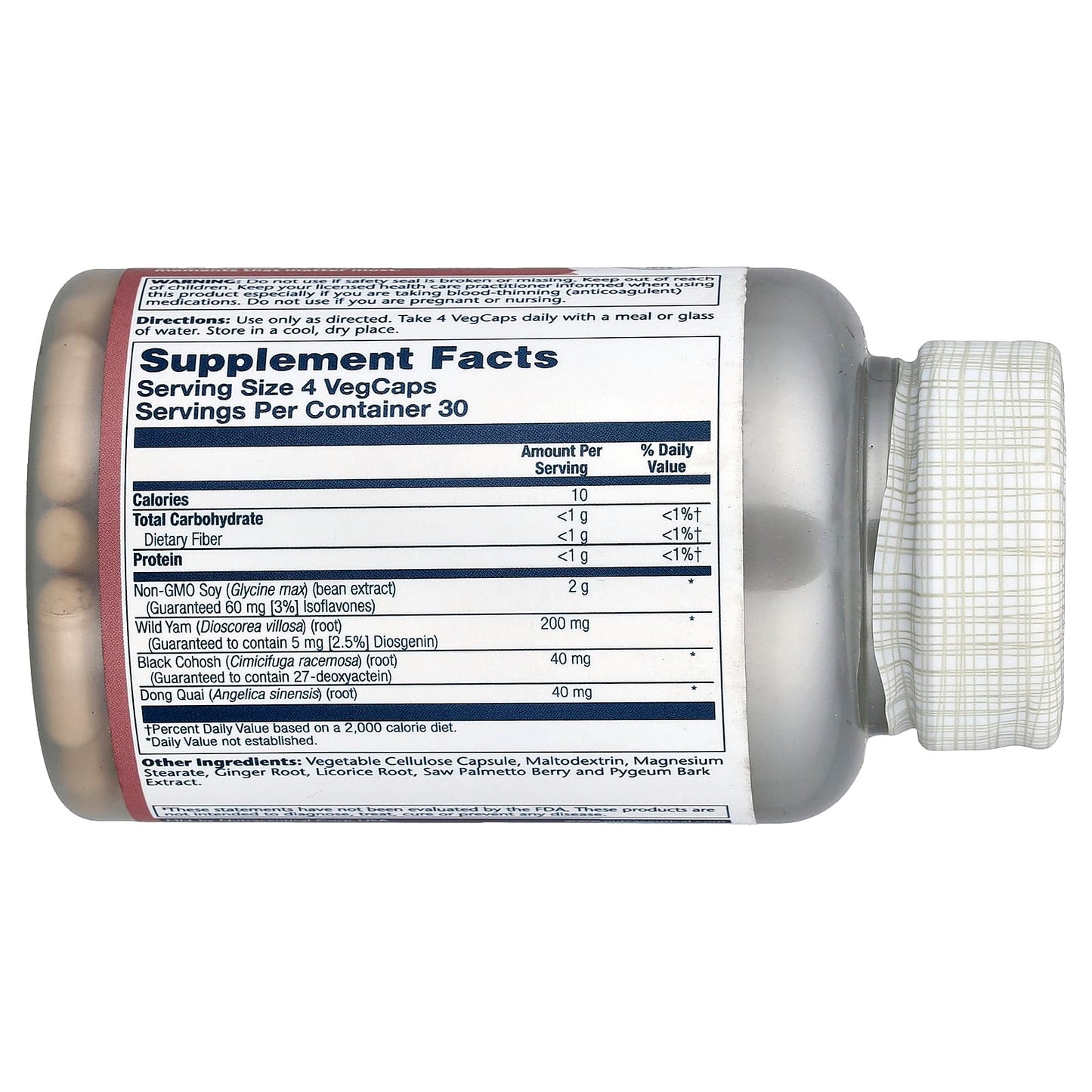 Solaray, Phytoestrogen™ with Wild Yam, Black Cohosh & Dong Quai, 120 VegCaps