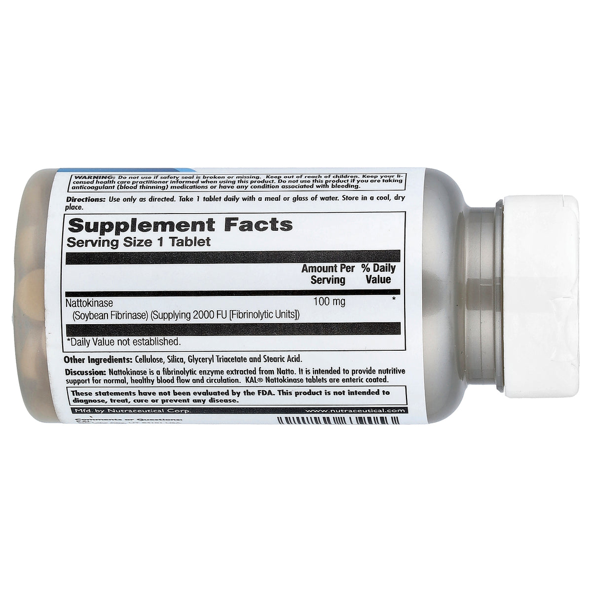KAL, Nattokinase, 100 mg, 30 Tablets