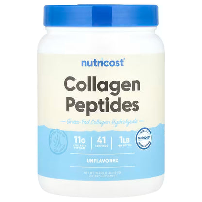 Nutricost, Collagen Peptides, Unflavored, 16.2 oz (454 g)