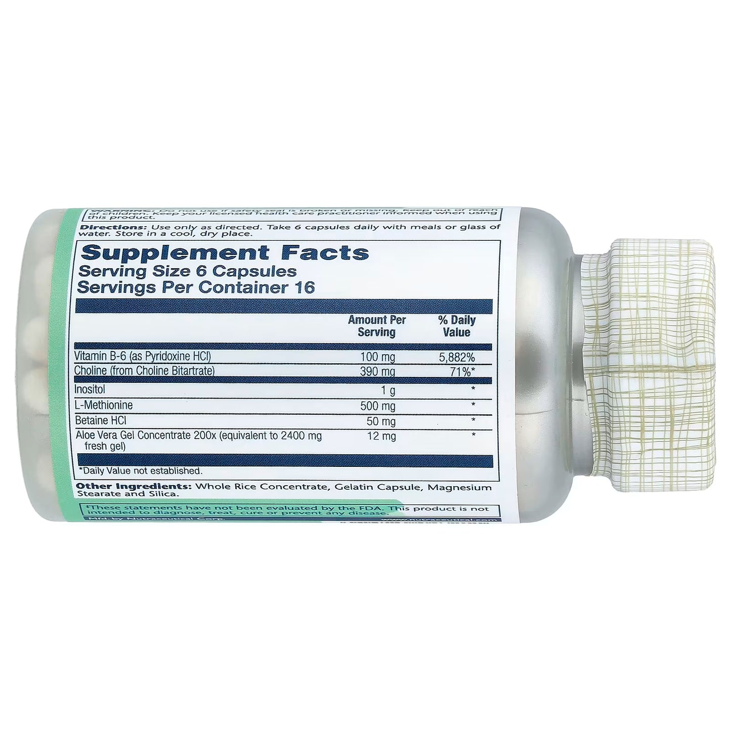 Solaray, Lipotropic 1000 Plus™, 100 Capsules