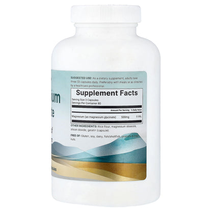 Micro Ingredients, Magnesium Glycinate, 240 Capsules (166 mg per Capsule)